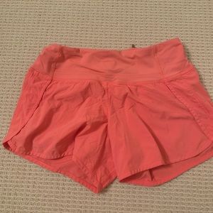 LULULEMON Pink Speed Up Shorts
